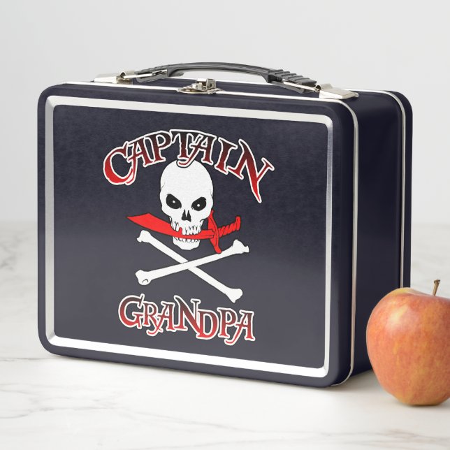 Captain Grandpa  Metal Lunch Box (In Situ)