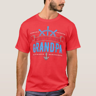 Captain Grandpa Sail Boat Lover Skipper Grandfathe T-Shirt