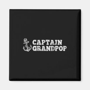 Captain Grandpop Sailing Boating Vintage Boat Anch Magnet