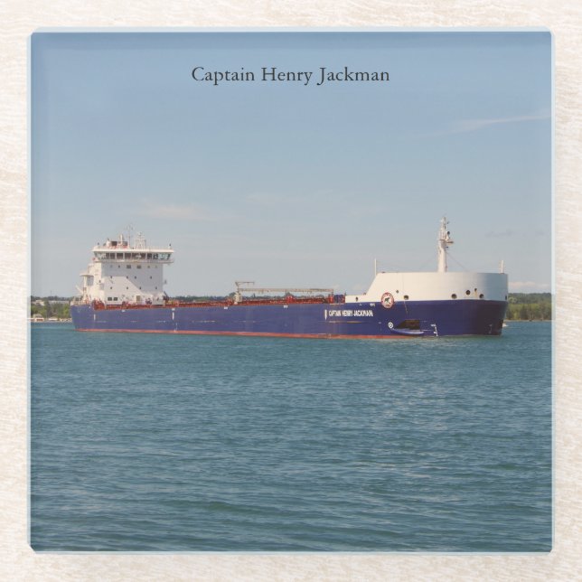 Captain Henry Jackman 2021 glass coaster (Front)
