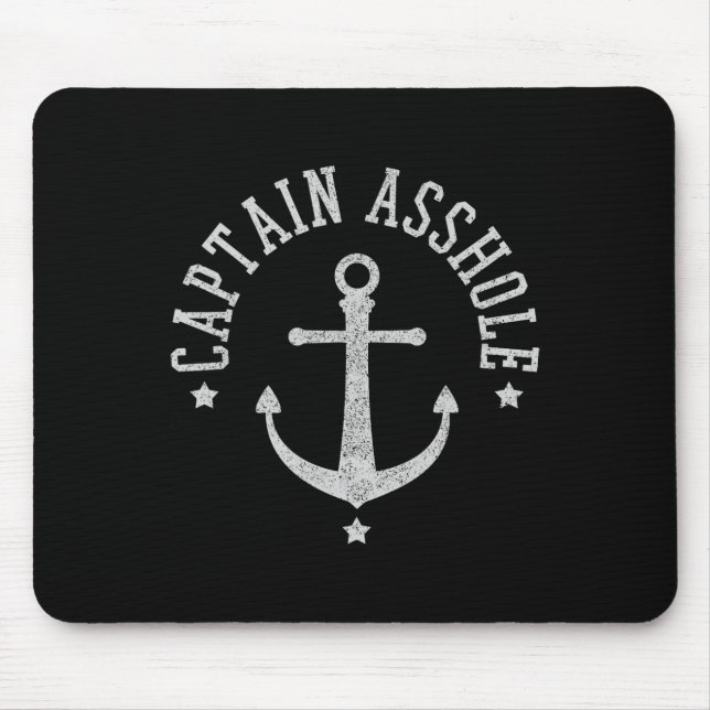 Captain Hole - Funny Sailing Boating Boat Sailor G Mouse Pad (Front)