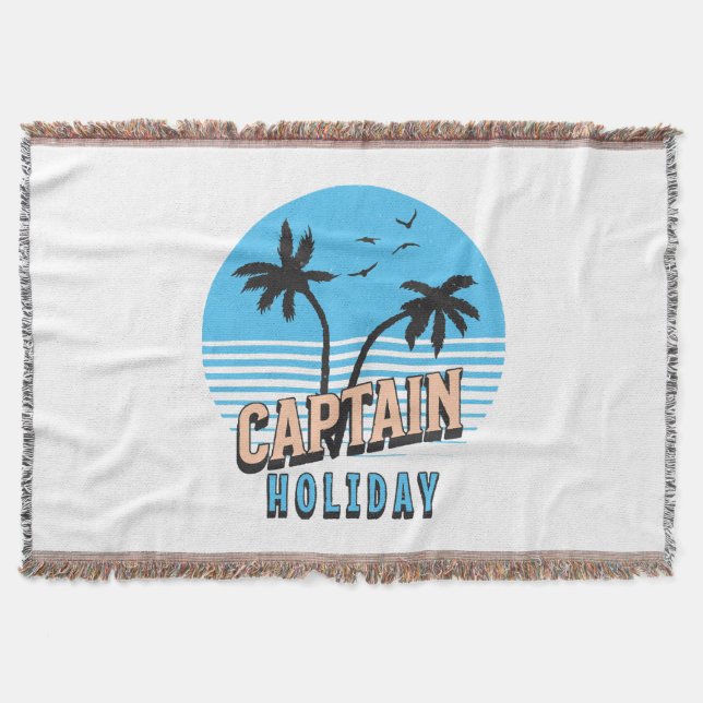 Captain Holiday Throw Blanket (Front)