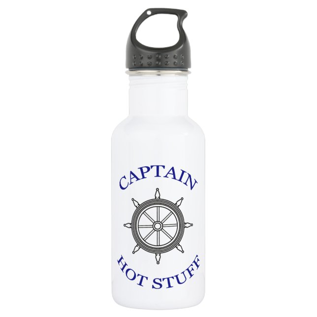 "Captain Hot Stuff" 532 Ml Water Bottle (Front)