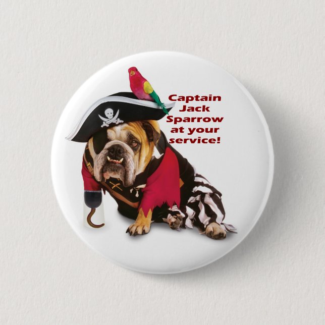 Captain Jack! 6 Cm Round Badge (Front)
