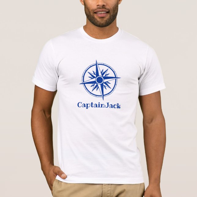 "Captain Jack" Customise Compass Rose T Shirt (Front)