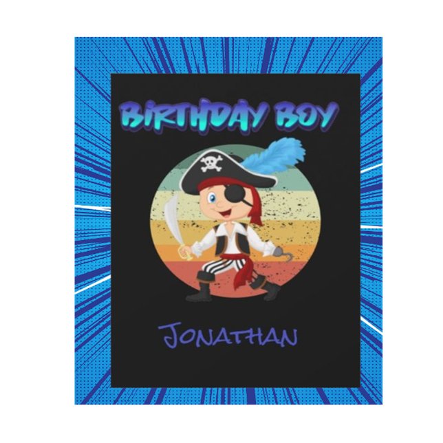 Captain Jack Pirate Birthday Invite Card! (Order your Captain Jack Pirate Birthday Card today, and let the celebrations begin!)