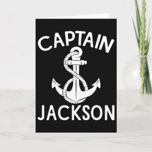 Captain Jackson Yacht Boat Sailing Boating Ship Card