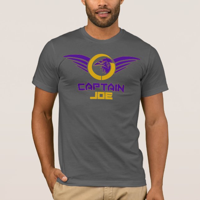 Captain Joe Jersey Tshirt - Black (Front)