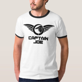 Captain Joe Men's Basic Ringer Monochrome T-shirt