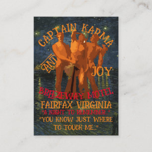 Captain Karma & Joy Breezeway Motel Fairfax VA Enclosure Card