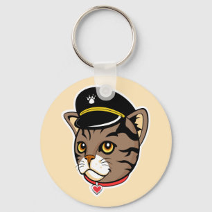 Captain Kitty Keychain
