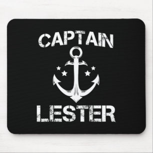 Captain Lester Funny Birthday Personalised Name Bo Mouse Pad