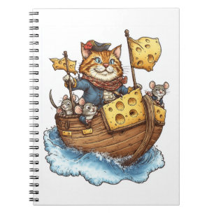 Captain Meowbeard � Funny Pirate Cat Graphic Notebook