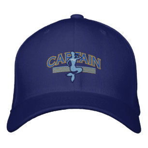 CAPTAIN Mermaid Embroidered Cap