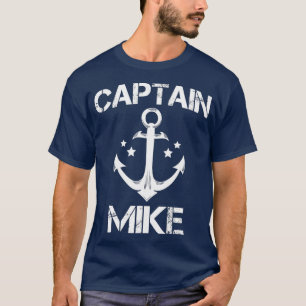 CAPTAIN MIKE Funny Birthday Personalised Name T-Shirt