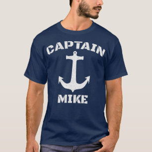 Captain Mike Personalised Boat Captain T-Shirt