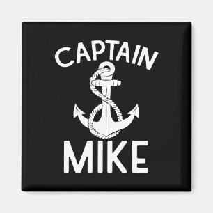 Captain Mike Yacht Boating Ship Boat Anchor Magnet