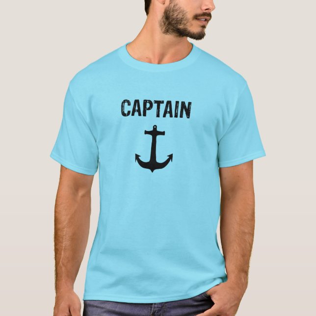 Captain, minimalistic design T-Shirt (Front)
