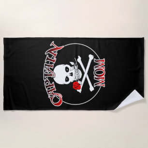 Captain Mum Beach Towel