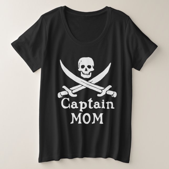 Captain Mum  - Classic Plus Size T-Shirt (Design Front)
