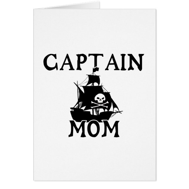 Captain Mum Greeting Card (Front)