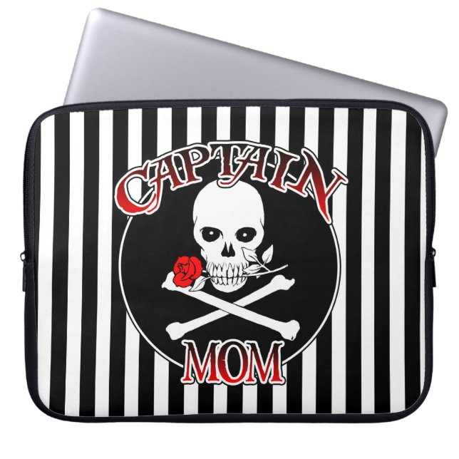Captain Mum Laptop Sleeve (Front)