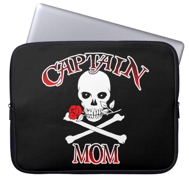 Captain Mum Laptop Sleeve (Front)