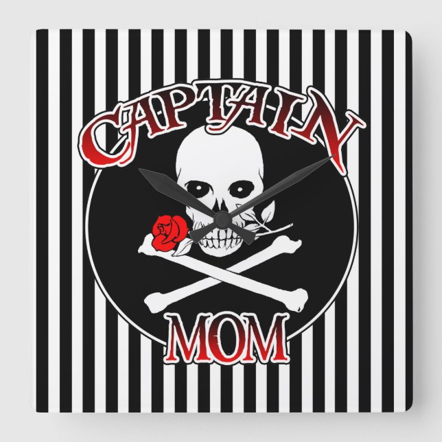 Captain Mum Wall Clock (Front)