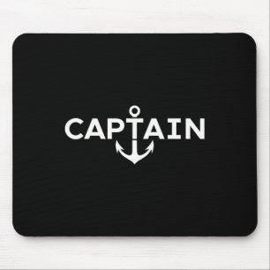Captain Nautical Anchor Boater Sailor Yachting Boa Mouse Pad