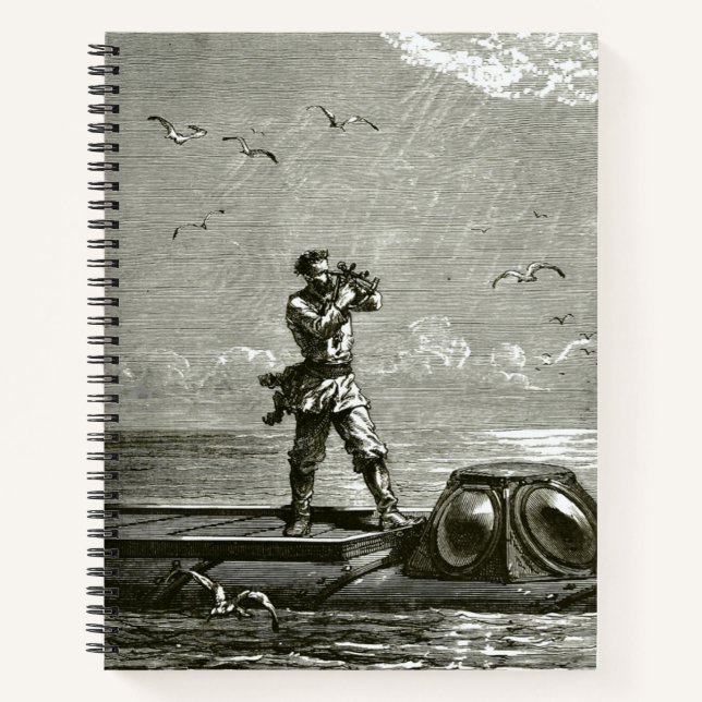 Captain Nemo from 20000 Leagues Under the Sea Notebook (Front)