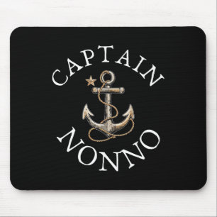 Captain Nonno Boat Sailing Boating Vintage Anchor Mouse Pad