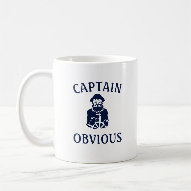 captain obvious coffee mug (Left)