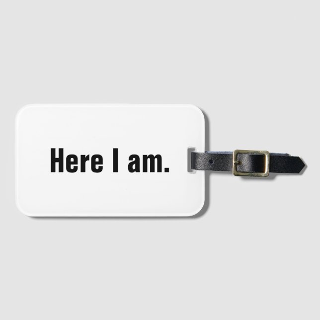 Captain Obvious Luggage Tag (Front Horizontal)