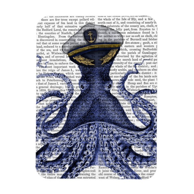 Captain Octopus Magnet (Vertical)