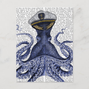 Captain Octopus Postcard