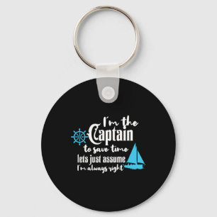 Captain Of The Boat Chaparral Boats  Key Ring