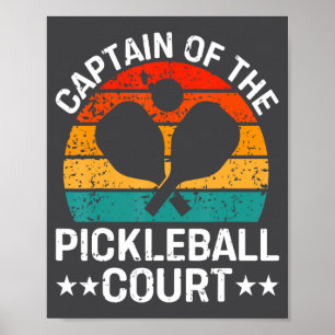 Captain Of The Ckleball Court Funny Ckleball P  Poster
