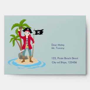 Captain of the Pirate Ship Birthday Party Envelope