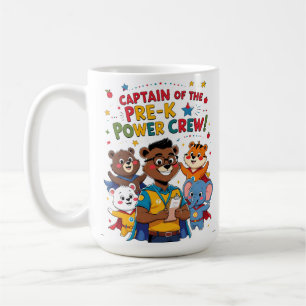 Captain of the Pre-K Power Crew Coffee Mug