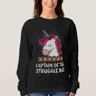 Captain of the Struggle Bus Mom Driver Mother Driv Sweatshirt