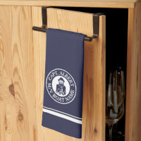 Captain Old Scruff Logo Personalised Kitchen Towel