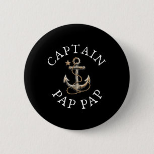 Captain Pap-pap Boat Sailing Boating Grandpa Ancho 6 Cm Round Badge