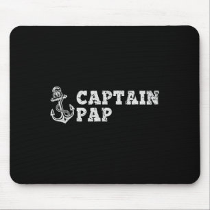Captain Pap Sailing Boating Vintage Boat Anchor Fu Mouse Pad