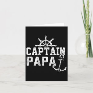 Captain Papa Pontoon Boating Fishing Lake Sailing  Card