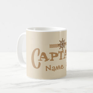 Captain personalised boat cup