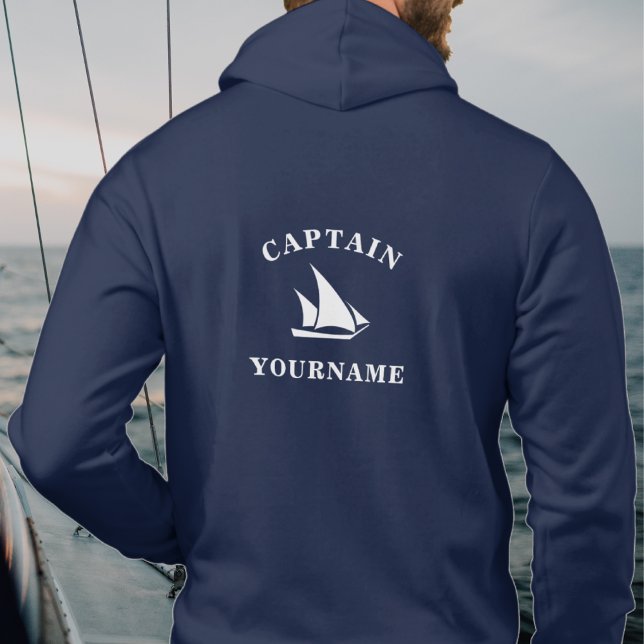 Captain Personalised Nautical Sailboat Sweatshirt (Creator Uploaded)