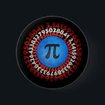 Captain Pi Superhero Shield Nerdy Math Pi Day      6 Cm Round Badge<br><div class="desc">Captain Pi Superhero Shield Nerdy Math Pi Day</div>