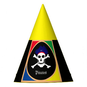 Captain & Pirates Flag - Treasure Island /kids Party Hat
