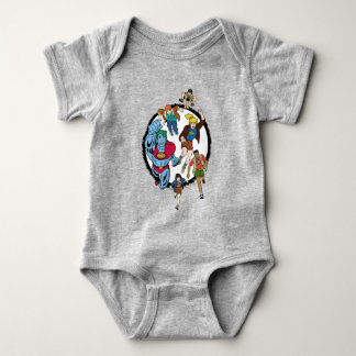 Captain Planet and the Planeteers Circle Graphic Baby Bodysuit
