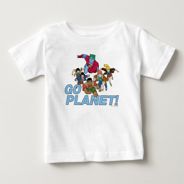 Captain Planet and the Planeteers - Go Planet! Baby T-Shirt (Front)